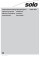 Solo Port 423 Operating Manual