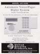 United Security Products AD-2000 Instructions Manual