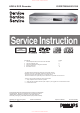 Philips DVDR7250H05 Service Manual