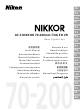 Nikon AF-S NIKKOR User Manual