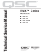 QSC RMX Series Technical & Service Manual