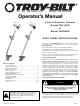 Troy-Bilt TB415CS Operator's Manual