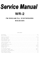 Sangean WR-2 Service Manual