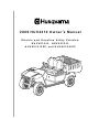 Husqvarna HUV4210-G Owner's Manual