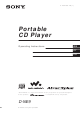 Sony D-NE9 Operating Instructions Manual