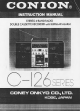 Onkyo Conion C-126 Series Instruction Manual