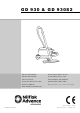 Nilfisk-Advance GD 930 Instructions For Use Manual