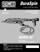Senco duraspin ds300-ac Operating Instructions Manual