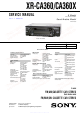 Sony XR-CA360 Service Manual