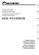 Pioneer AVH-P3100DVD Installation Manual