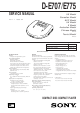 Sony D-E707 Service Manual