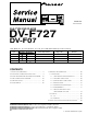 Pioneer DV-F727 Service Manual