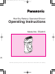 Panasonic ES4815 Operating Instructions Manual