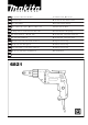 Makita 6821 Instruction Manual