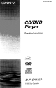 Sony dvp-cx875p Operating Instructions Manual