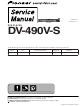 Pioneer DV-490V-S Service Manual