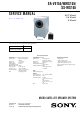 Sony SA-VE155 Service Manual