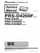 Pioneer PRS-D4200F Service Manual