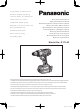 Panasonic EY7542 Operating Instructions Manual