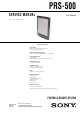 Sony PRS-500 Service Manual