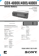 Sony CDX-4000X Service Manual