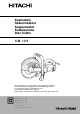 Hitachi CM12Y Handling Instructions Manual