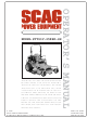 Scag Power Equipment STT61V-25KBD-SS Operator's Manual