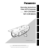 Panasonic WV-CW384E Operating Instructions Manual