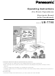 Panasonic UB-T780 Operating Instructions Manual