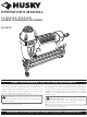 Husky H100FS Operator's Manual