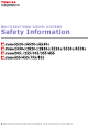 Toshiba E-studio 5520c Safety Information Manual