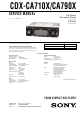 Sony CDX-CA710X Service Manual