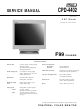 Sony TRINITRON CDP-4402 Service Manual
