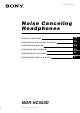 Sony MDR-NC500D Product Information