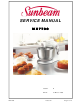 Sunbeam MX7700 Service Manual