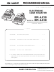 Sharp ER-A520 Programming Manual