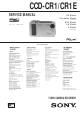 Sony CCD-CR1 Service Manual