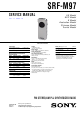 Sony SRF-M97 Service Manual