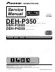 Pioneer deh-p350 Service Manual
