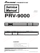 Pioneer PRV-9000 Service Manual