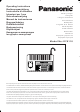 Panasonic EY0110 Operating Instructions Manual
