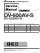 Pioneer DV-600AV-S Service Manual