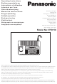 Panasonic EY0110 Operating Instructions Manual