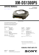 Sony XM-DS1300P5 Service Manual