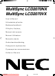 NEC MultiSync LCD2070NX User Manual
