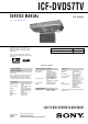 Sony ICF-DVD57TV Service Manual