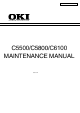 Oki C5500 Maintenance Manual