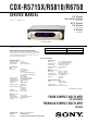 Sony CDX-R5715X Service Manual