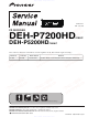 Pioneer deh-p7200hd Service Manual