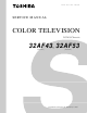 Toshiba 32AF43 Service Manual